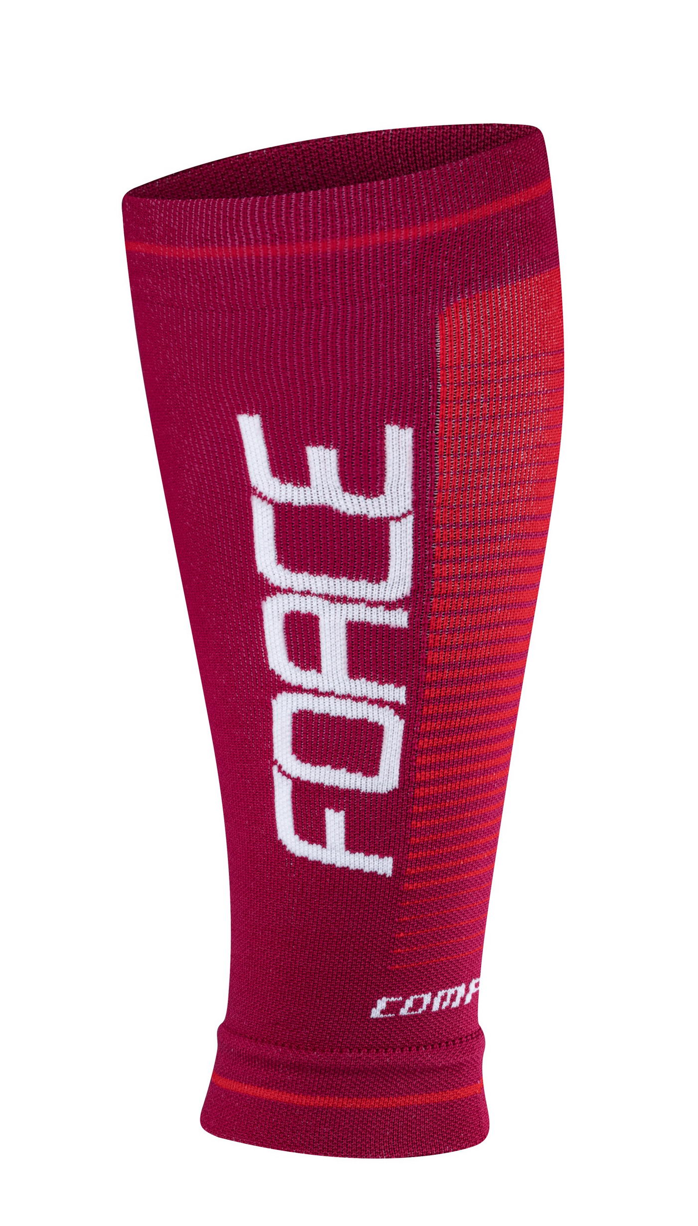 Čarape calf sleeves FORCE COMPRESS, claret-crvena L-XL